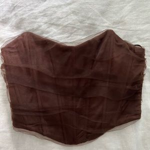 Zara strapless corset top